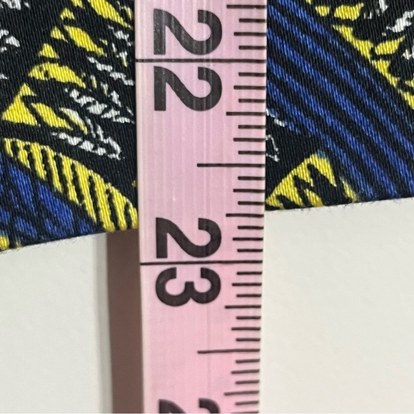 Harve Benard Cotton Jacket Colorful Blazer Size 10 Blue Yellow Black Formal - Picture 7 of 9